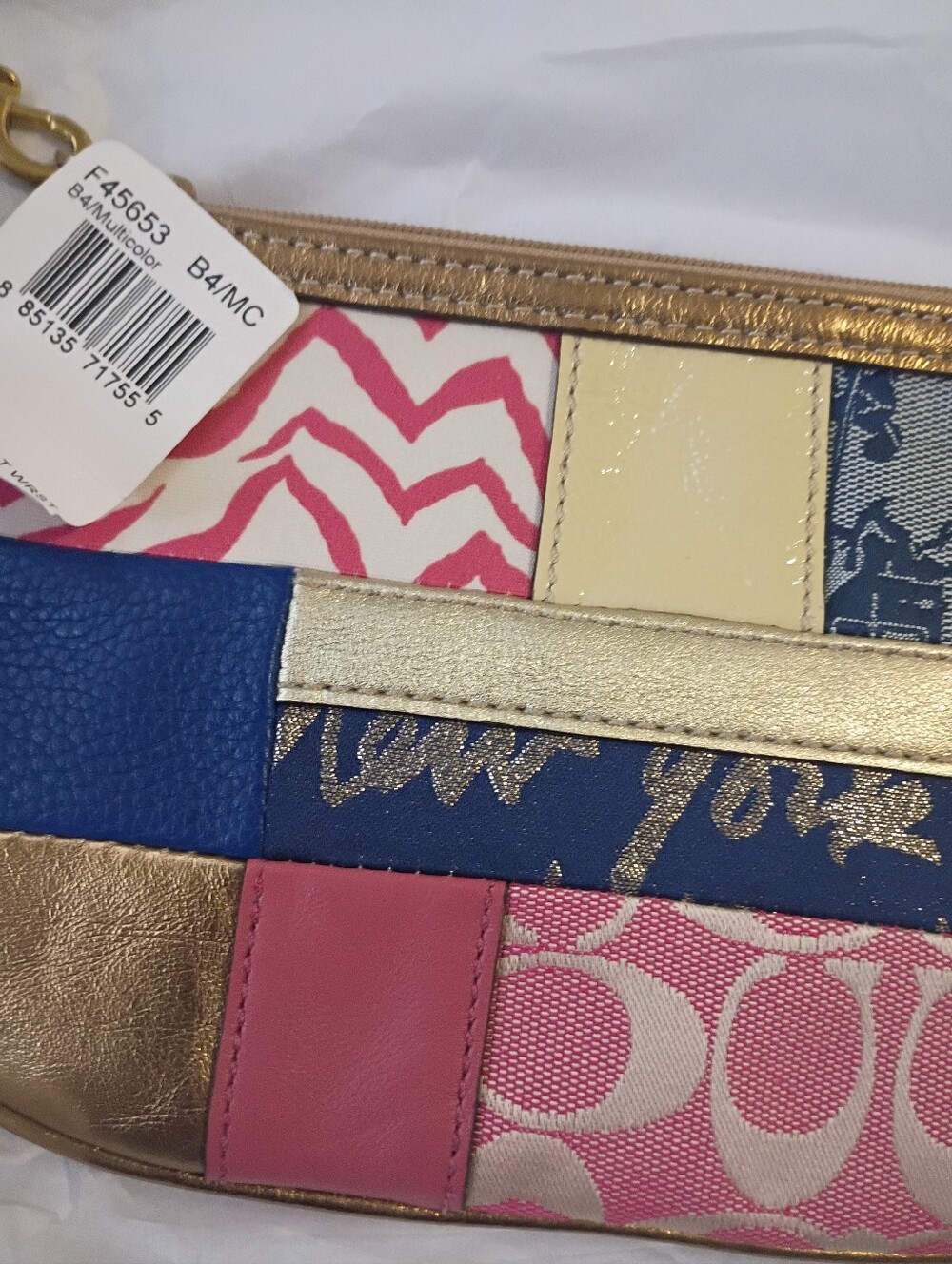 Coach Larger Patchwork Wristlet/Clutch - Picture 3 of 10